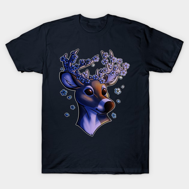 Forget Me Not in Blue T-Shirt by leashonlife